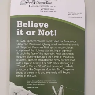 Believe It Or Not  10-15-2024