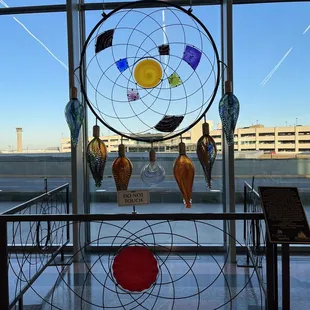 Dreamcatcher at installation at the Will Rogers World Airport - OKC.