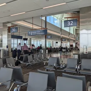 Waiting area for the Delta gates