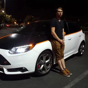 Me and my new Ford Focus ST! Thanks Wayne, Sean and Randy!