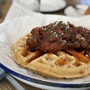 Chicken and waffles