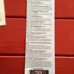 On tap