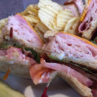 Great club sandwich on sourdough