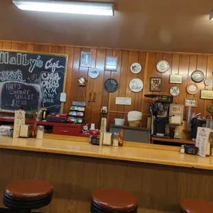 Main counter and specials board