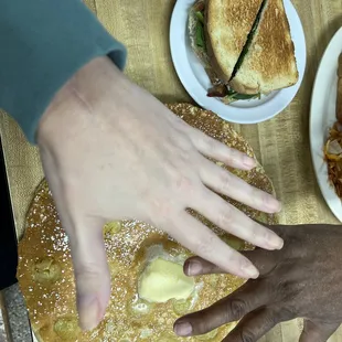 Pancake bigger than the plate