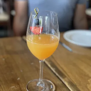 Blood orange Bellini