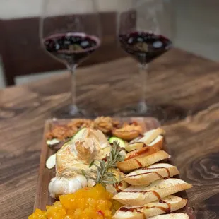 Bri and cheese plate so delicious