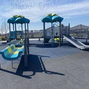 Nice playground, soft ground for babies