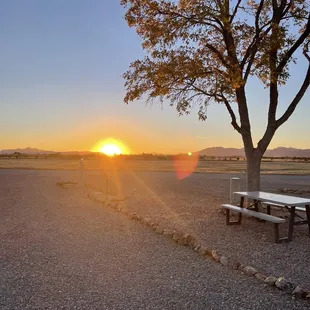 Right outside our spot.