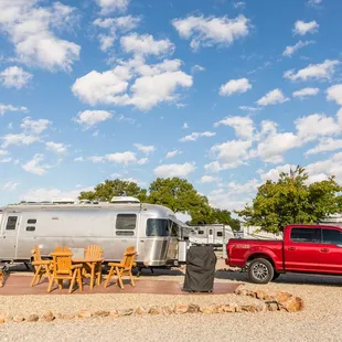 Deluxe RV Sites available with furniture and grill