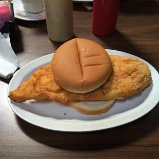 Small fish sandwich