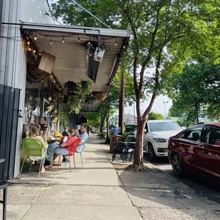 Sidewalk seating