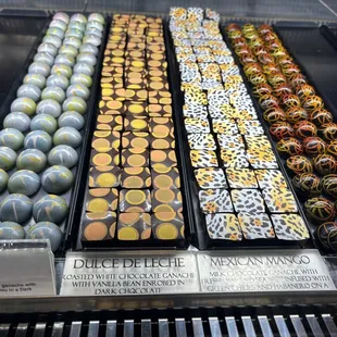 a variety of chocolates