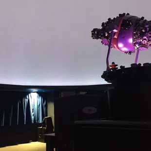 White dome inside, seats only about 70 people.