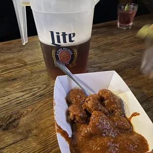 Kitchen sink wings and beer
