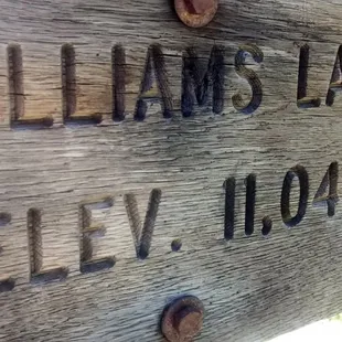 End of the trail 11K in elevation.