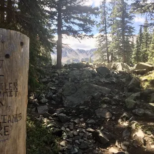 Turn off to Wheeler. Summit is another 2 mile hard climb