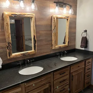 Custom order mirrors for master bath