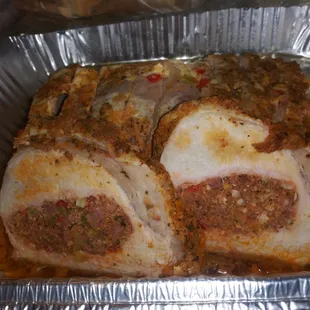 Stuffed pork tenderloin