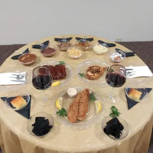 Private dinner setting