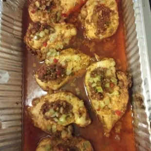 Stuffed baked chicken