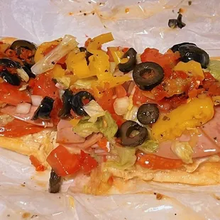 5 inch Italian delight fully loaded! Dang! The homemade sauce and relish though!!! Yum!