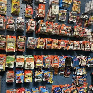 Wall of Hot Wheels