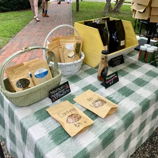 a variety of items on a table