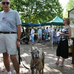 Pooches are a well-loved tradition at the market.