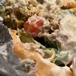 Falafel gyro. $6 + tip