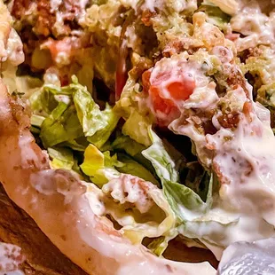 Falafel gyro. $6 + tip