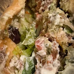 Falafel gyro. $6 + tip