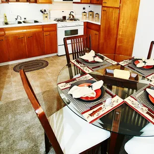 dinning room and kitchen