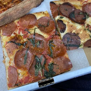 Vegan Pepperoni Slices