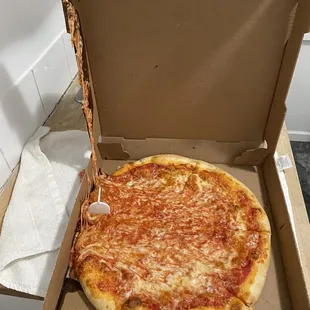 Ordered delivery last night and this is what I got. Also, pizza was below average at best.