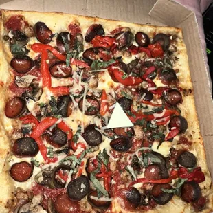 Paesano add burnt pepperoni