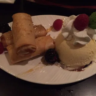 Fried Banana with Ice Cream