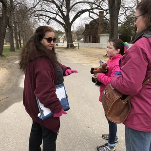 Trish explaining details of Williamsburg history