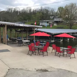 Outside seating