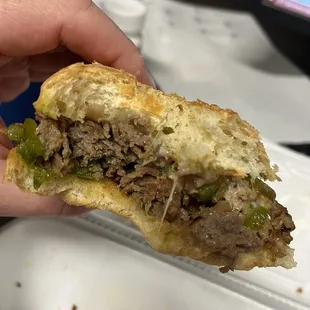 Really good Philly cheesesteak for the price.