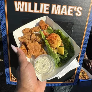 Catfish Nuggets &amp; Potato Salad