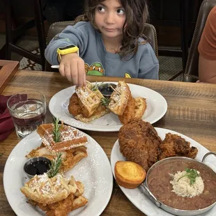 chicken wings and fried chicken, food