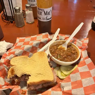 Brisket sandwich