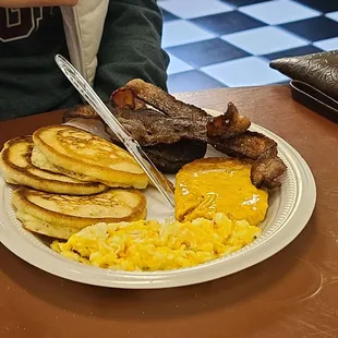 a plate of breakfast