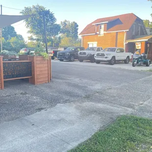 Ample parking onsite and across street at Credit Union.