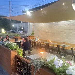 sushi and sashimi, outside