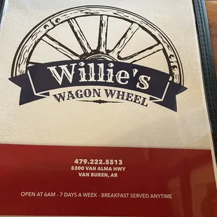 Front menu