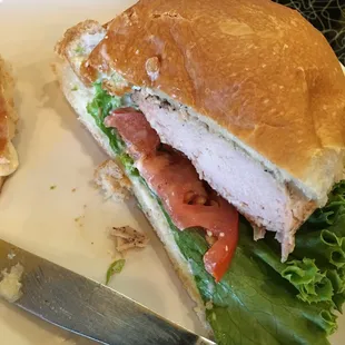 Grilled chicken sandwich