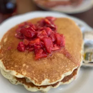 Mmmm strawberry pancakes