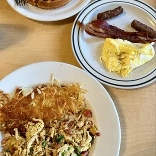 Machaca Chicken and Waffle Combo
